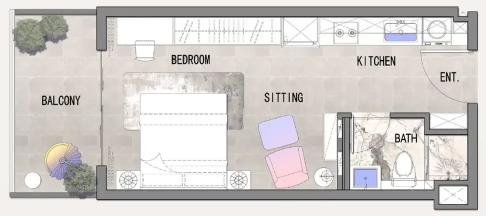 Studio floor plan