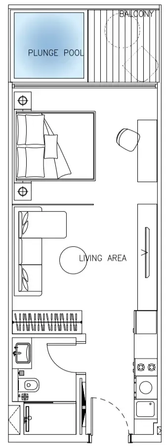 Studio floor plan