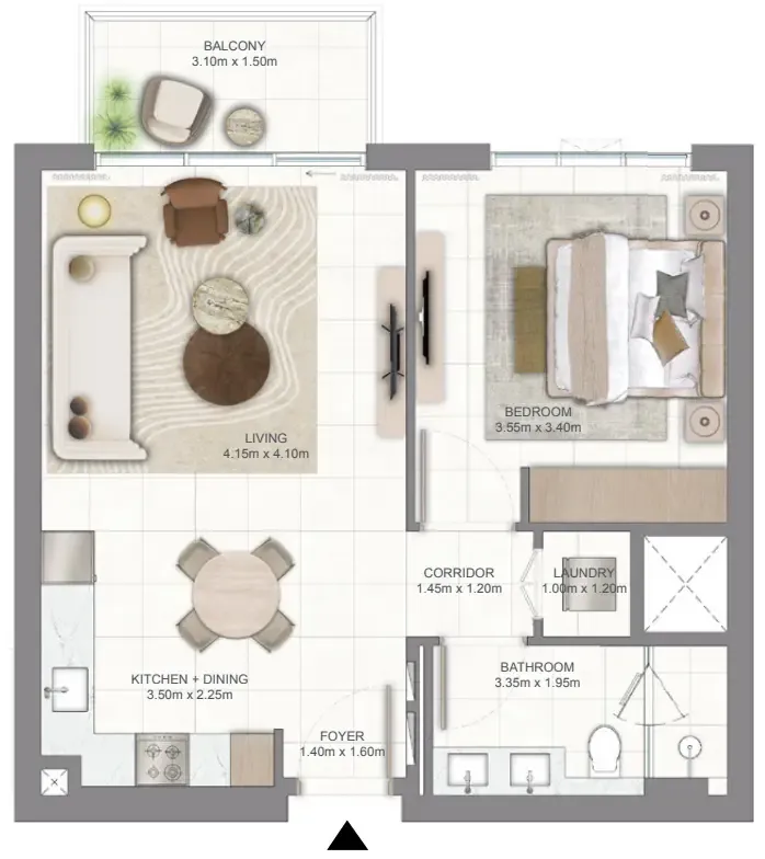 1 bed