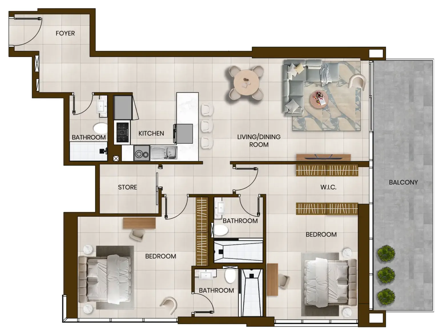 2BR Layout