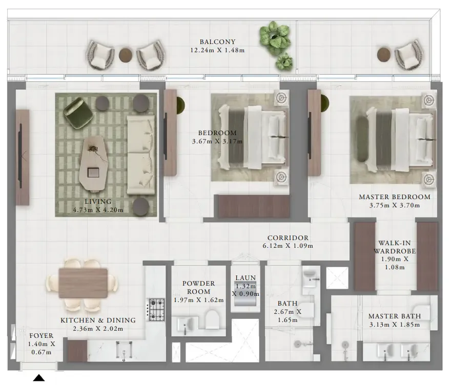 Emaar Creek Bay floor plan