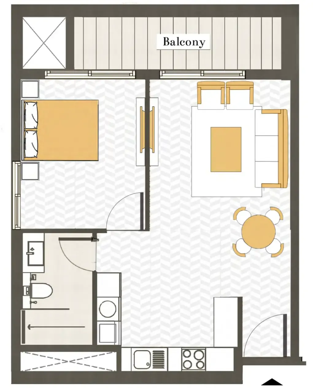 1 bed