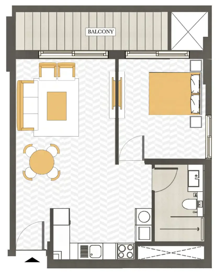1 bed