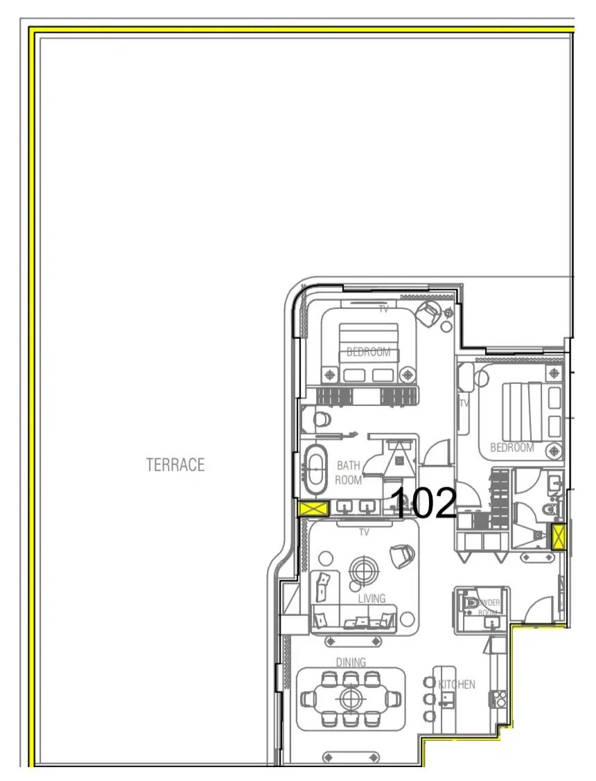 2 bed