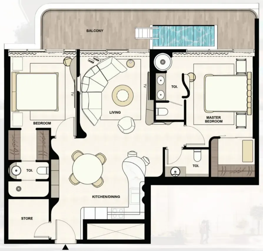 2BR Layout