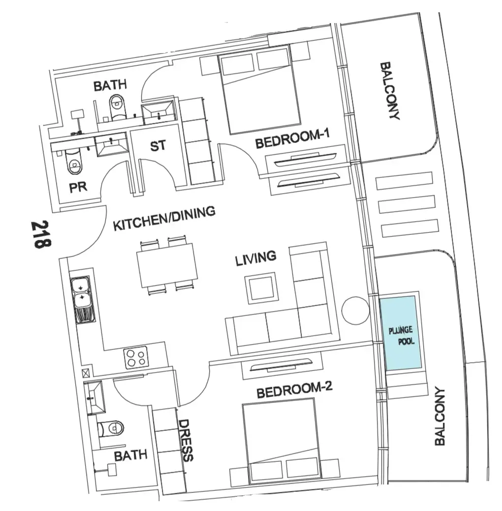 2BR Layout