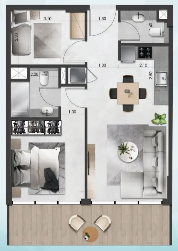 Saray South Residences — 5 Bedrooms floor plan