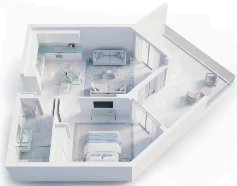 1 bed