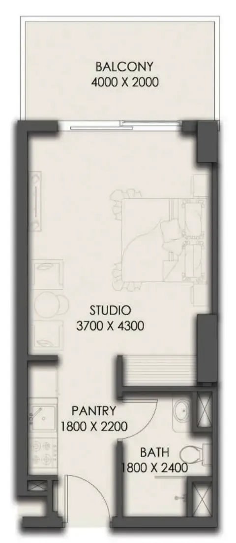 Studio floor plan