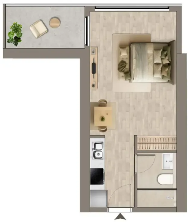 0BR Layout