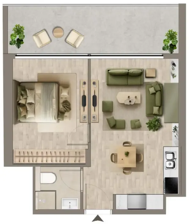 1BR Layout