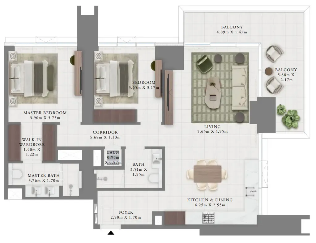 Emaar Creek Bay floor plan