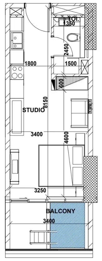 Studio floor plan