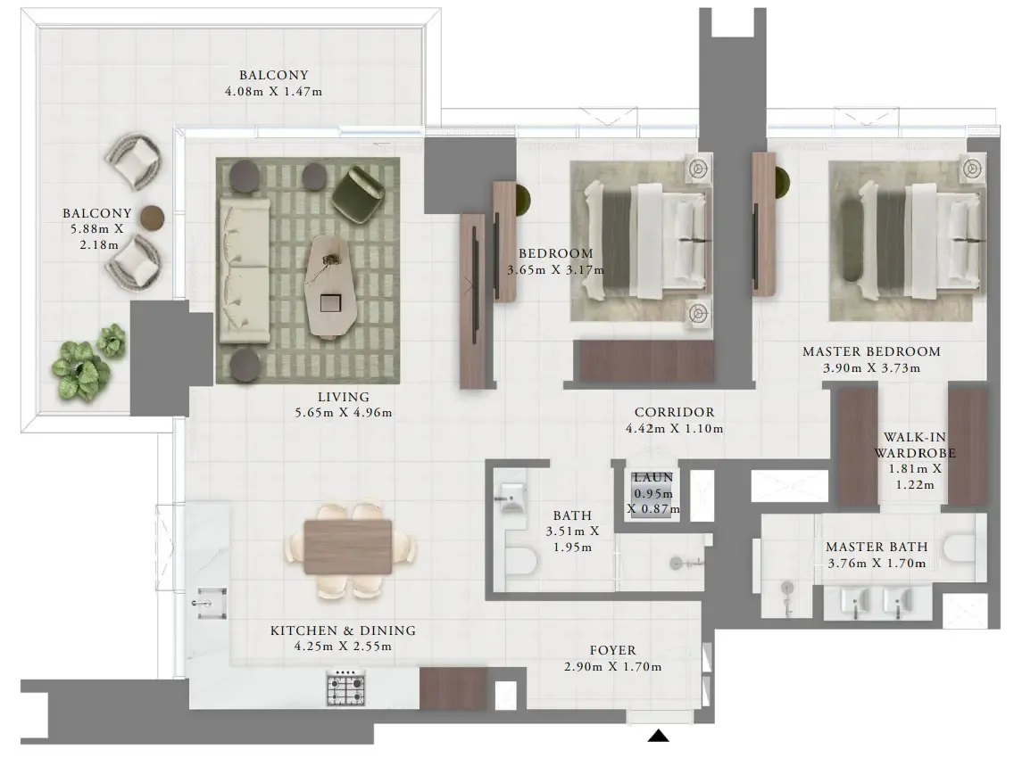 Emaar Creek Bay floor plan