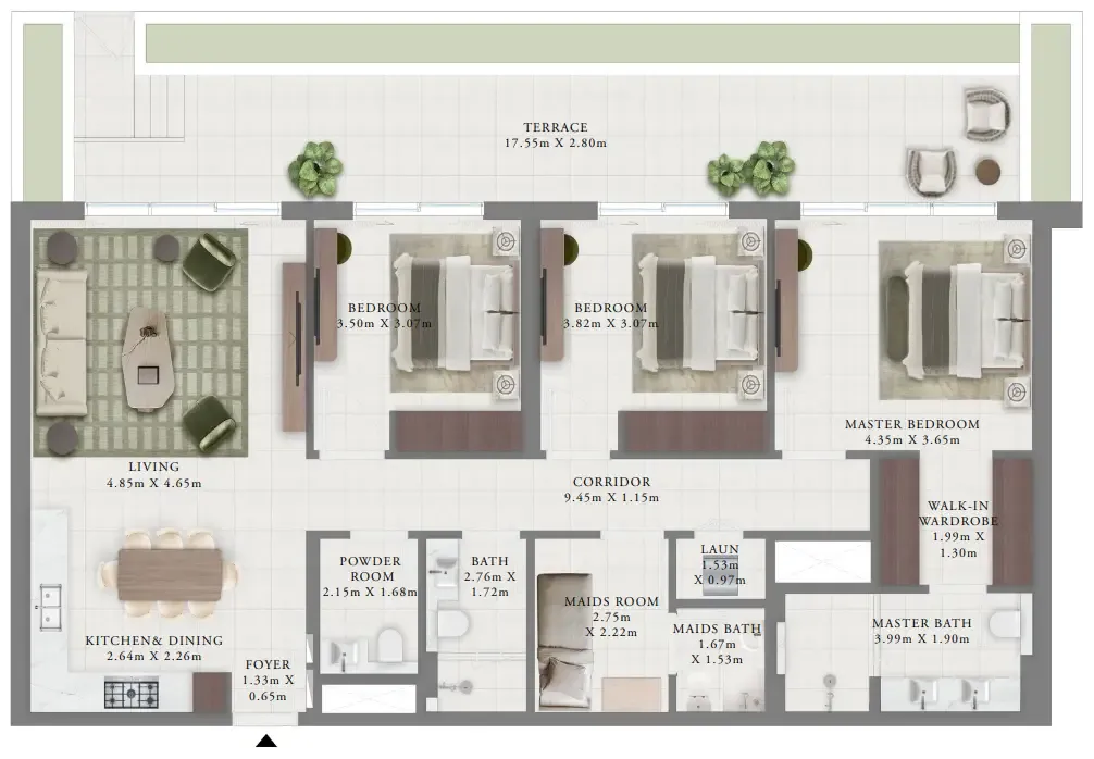 Emaar Creek Bay floor plan