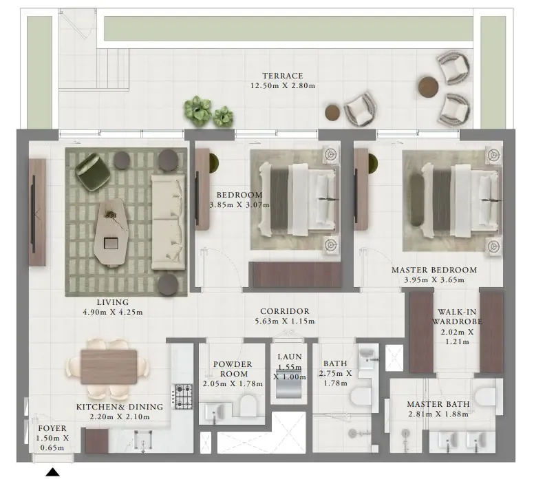 Emaar Creek Bay floor plan