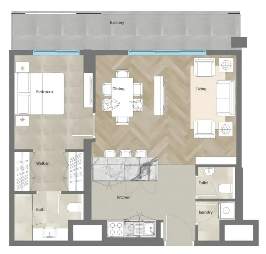 1BR Layout