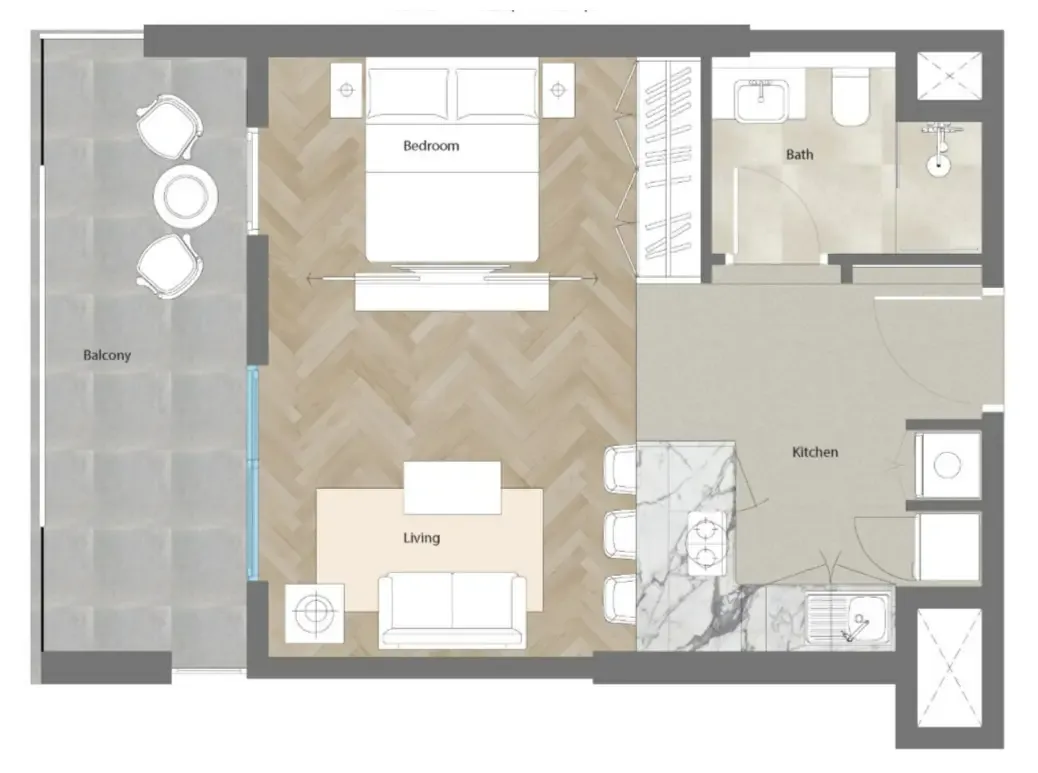 0BR Layout