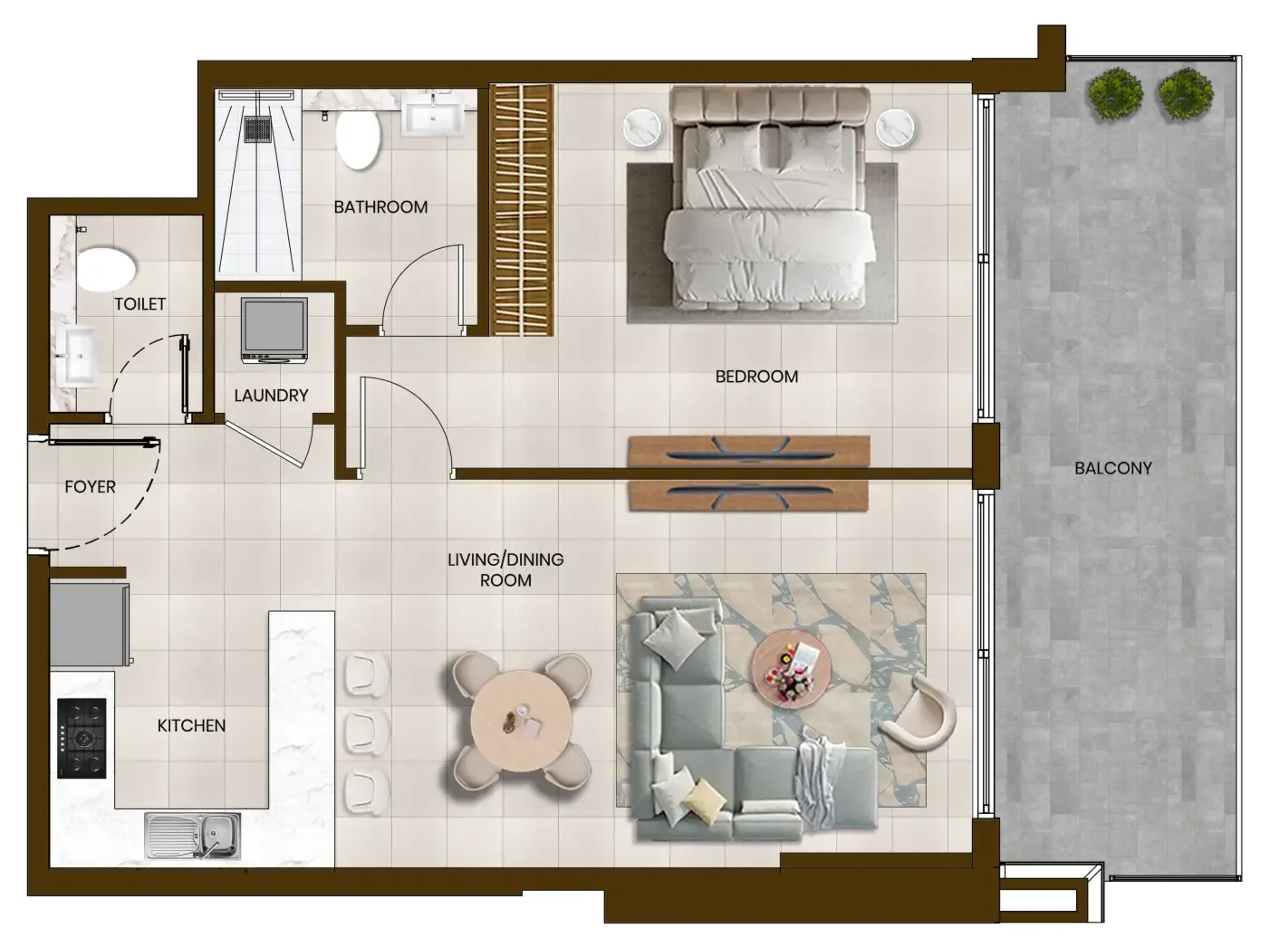 1BR Layout