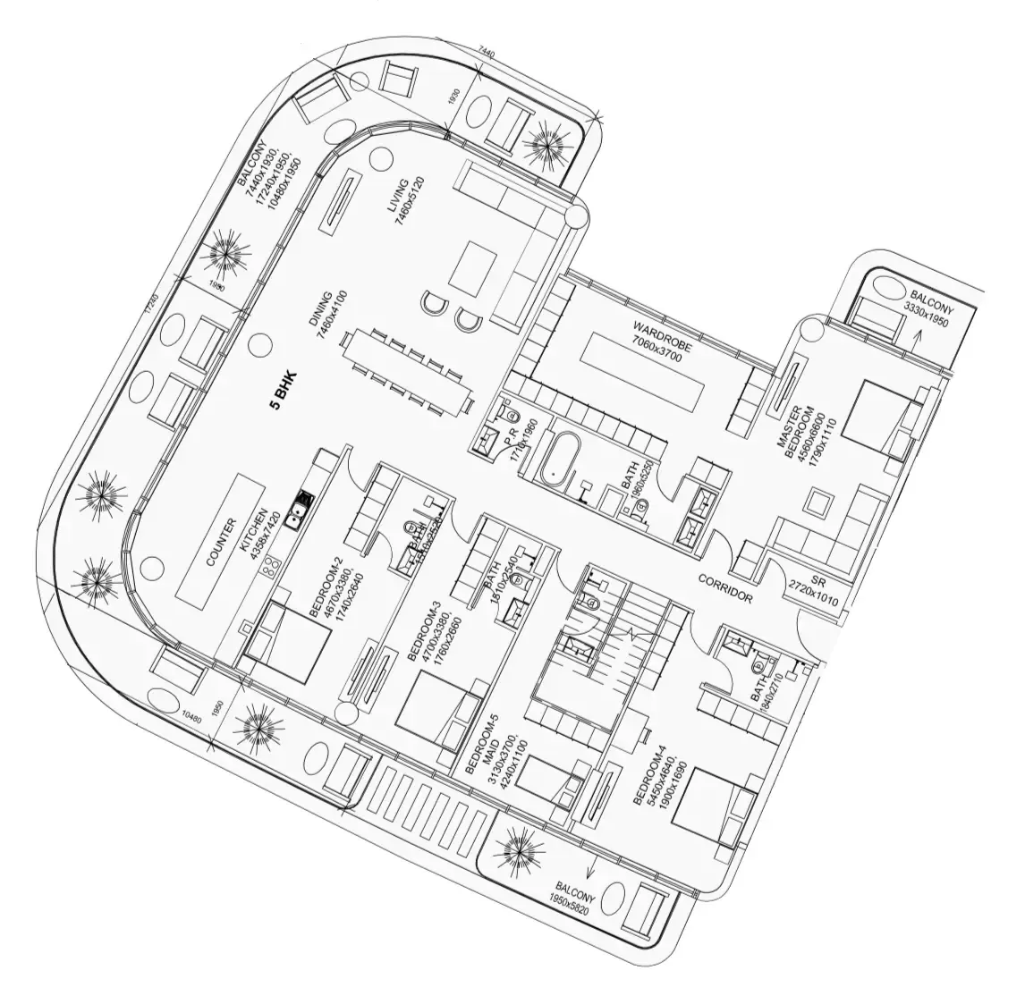 5BR Layout
