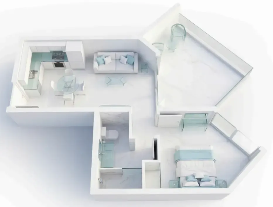1 bed
