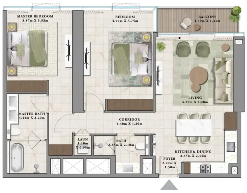 2BR Layout