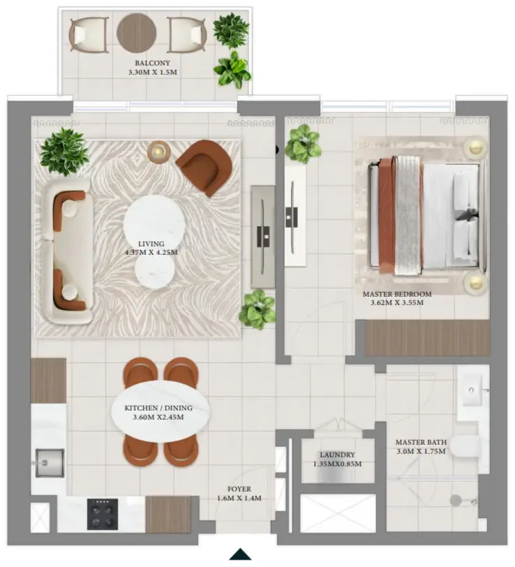 Emaar Vida Residences Hillside floor plan