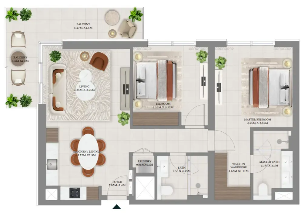 Emaar Vida Residences Hillside floor plan