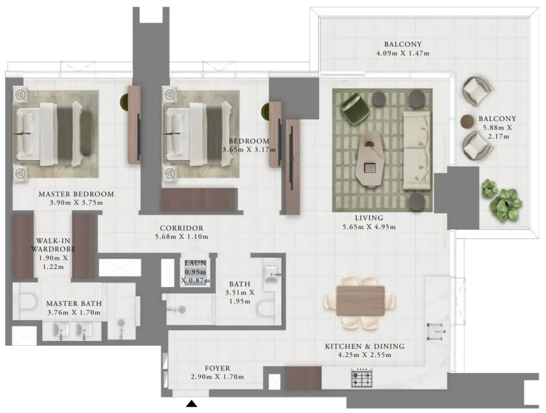 Emaar Creek Bay floor plan
