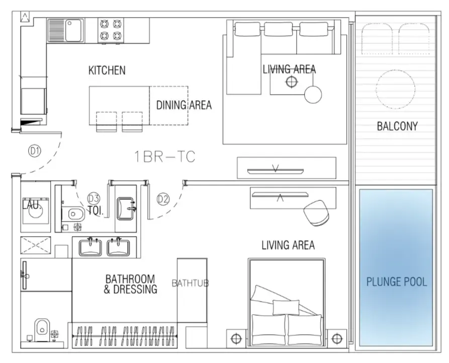 Peace Homes Development Sky Suites floor plan