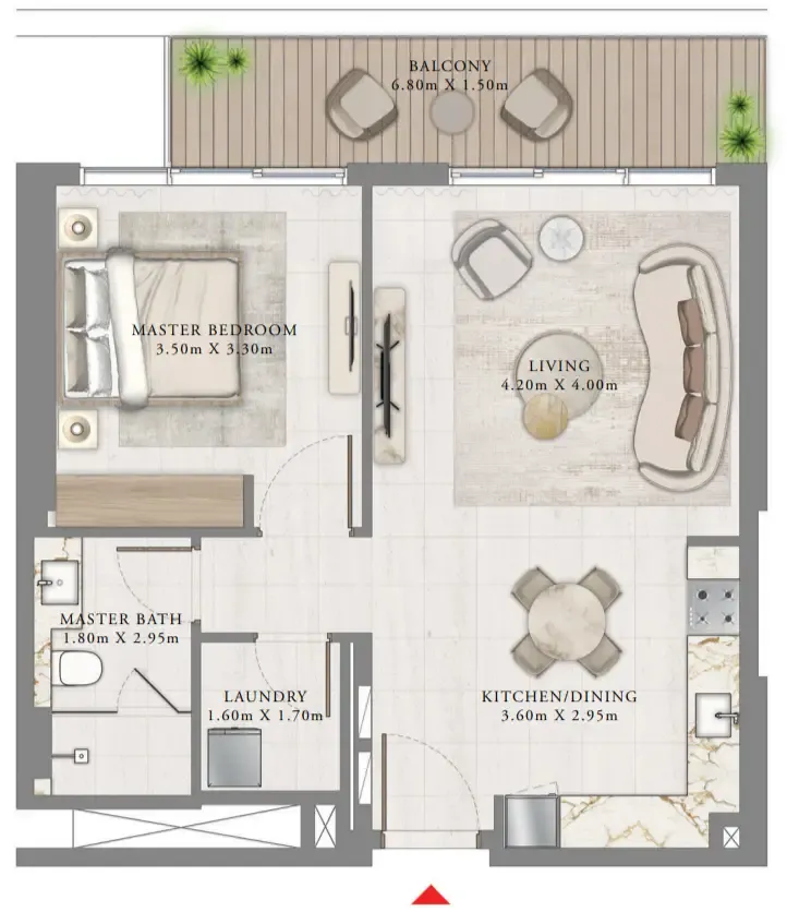 1BR Layout