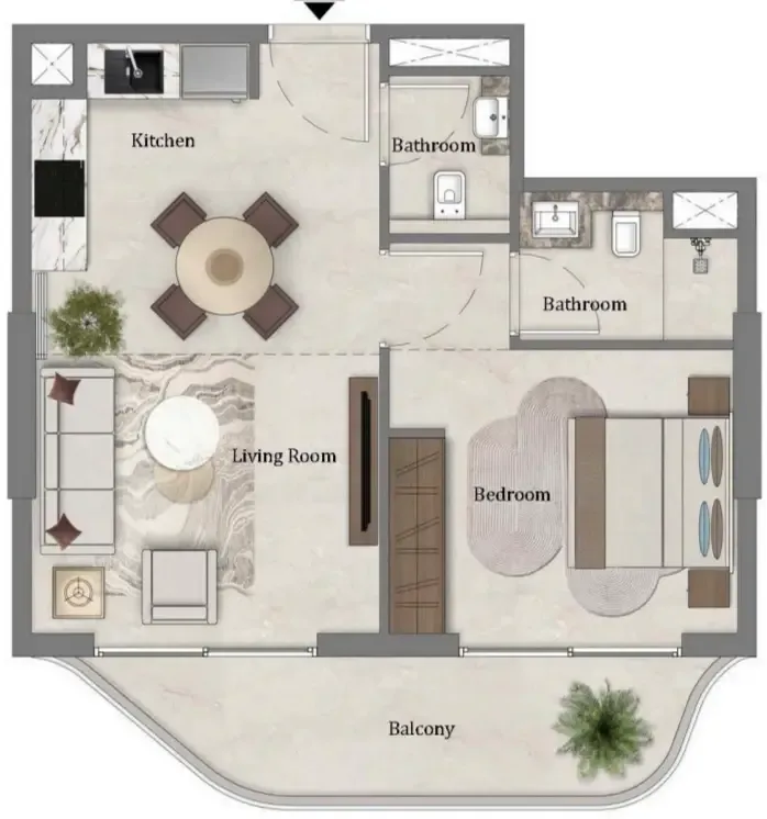 1BR Layout