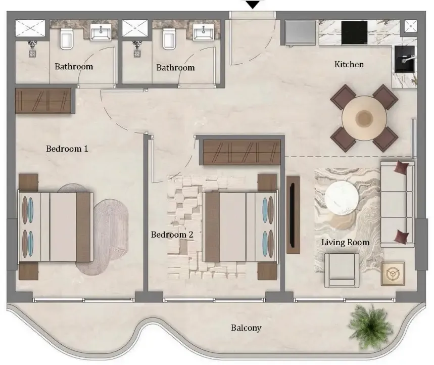 2BR Layout