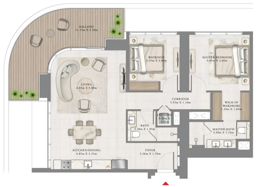 Emaar Bayview by Address Resorts floor plan