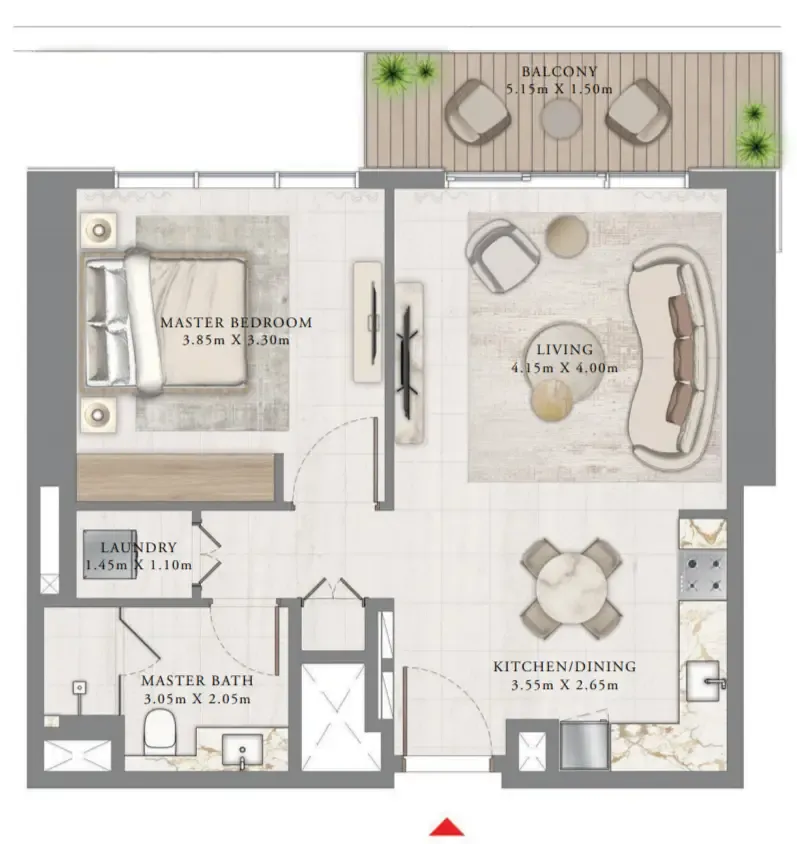 Emaar Bayview by Address Resorts floor plan
