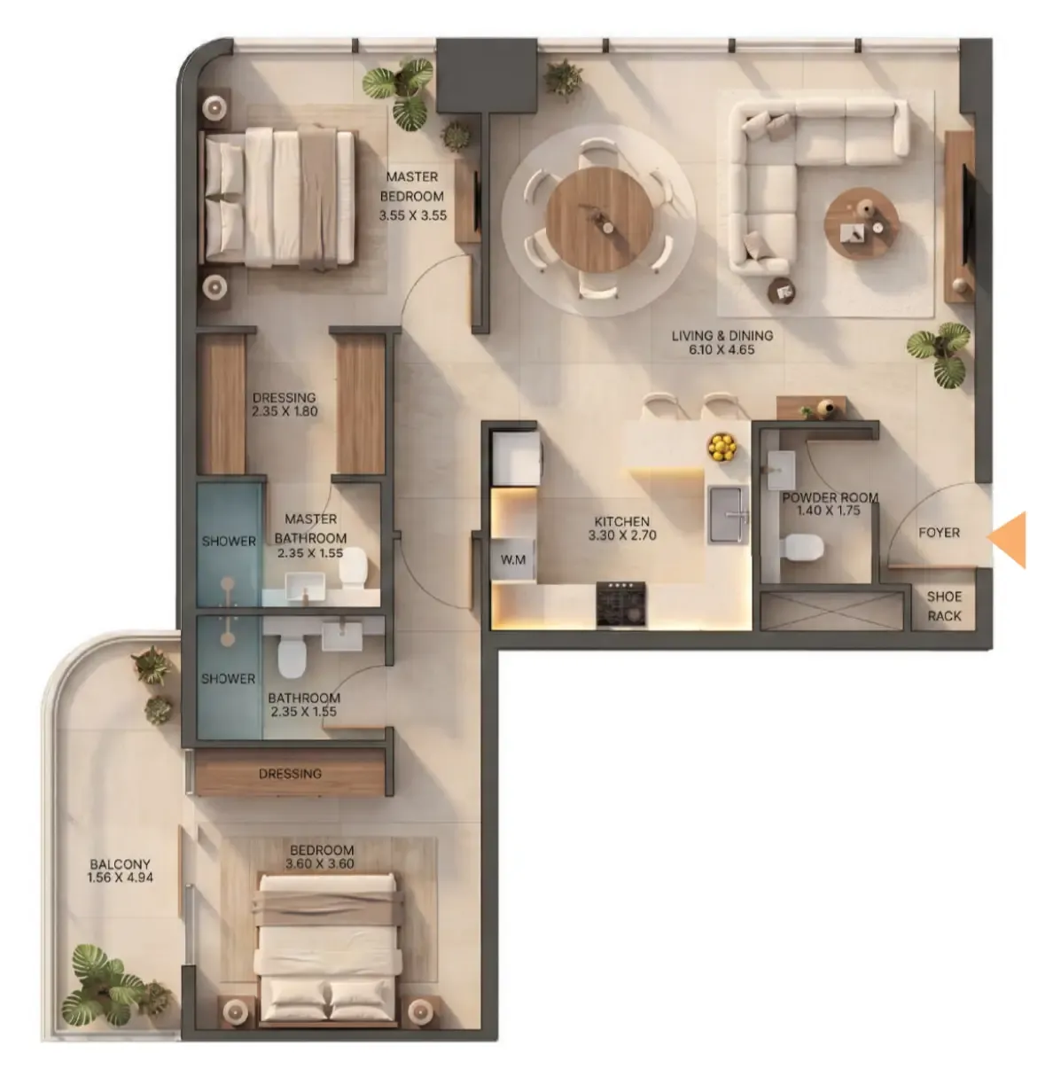 2BR Layout