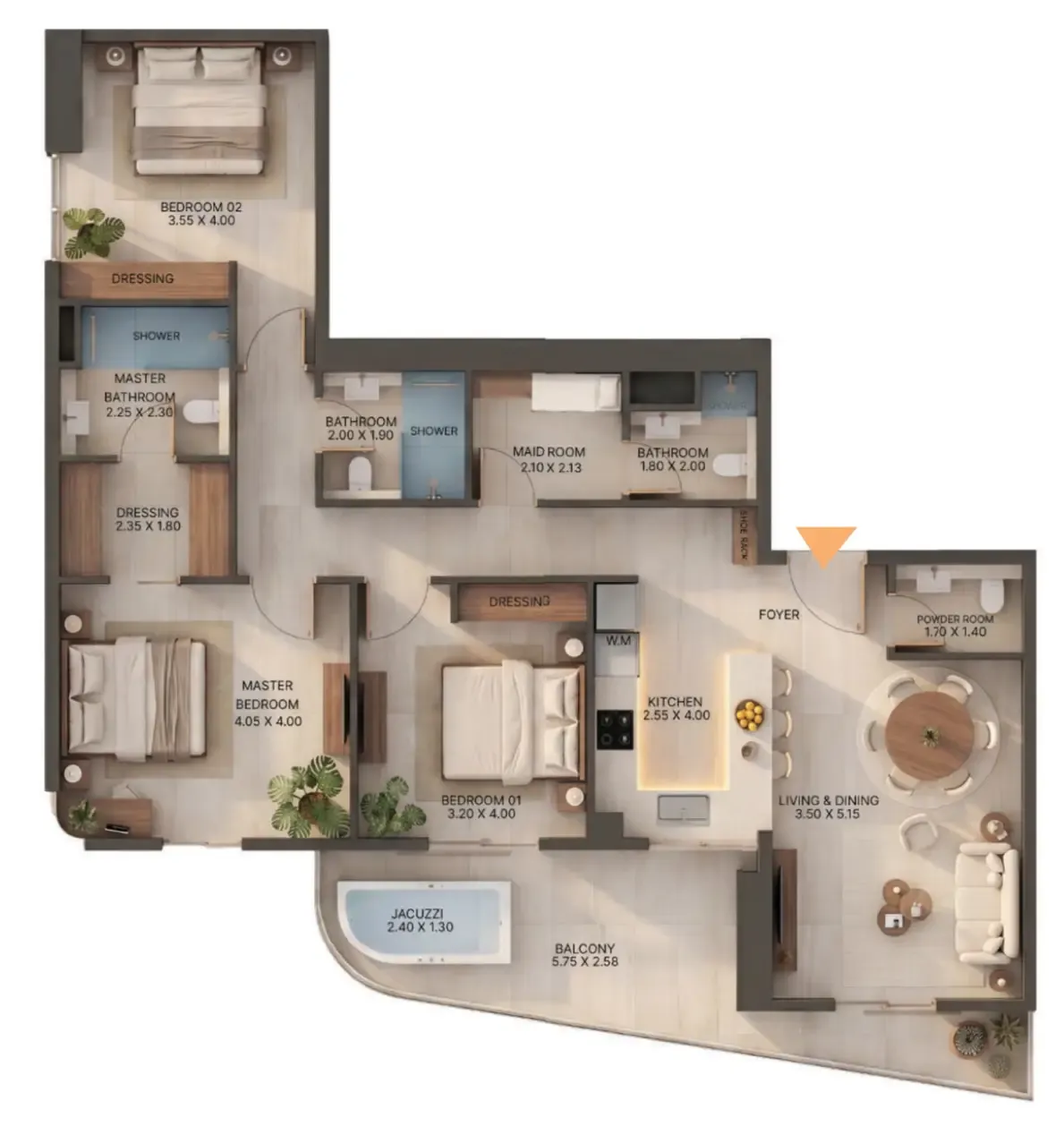 3BR Layout