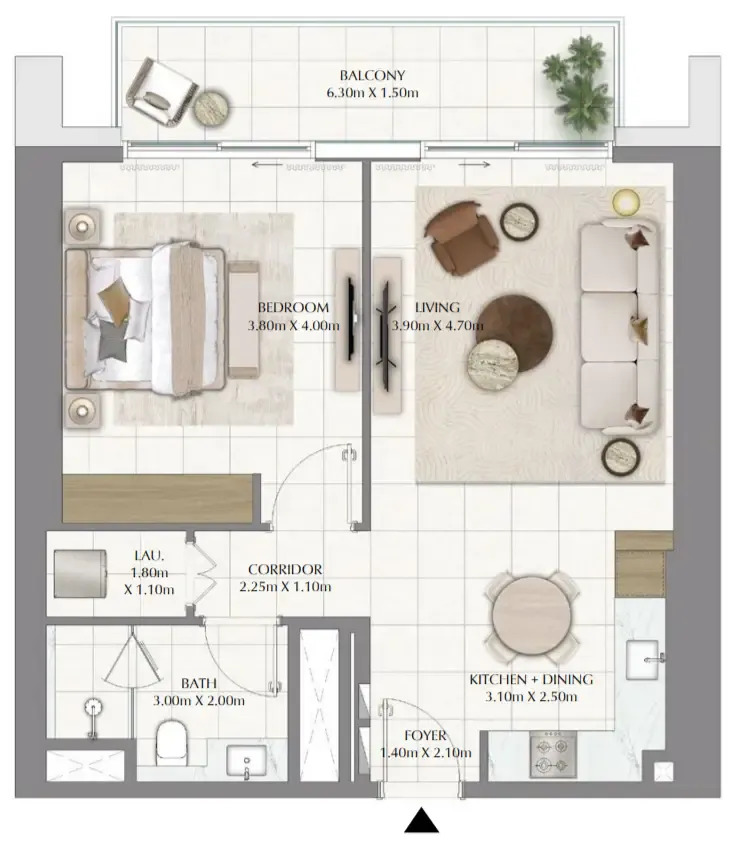 1 bed