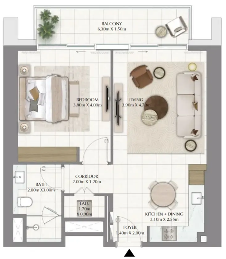 1 bed