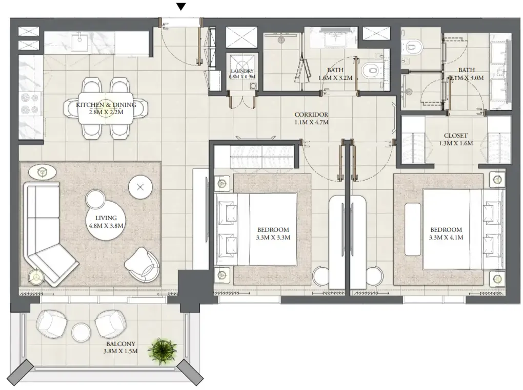 2BR Layout