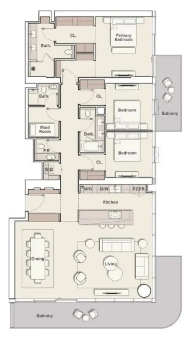 Ellington The Meriva Collection floor plan