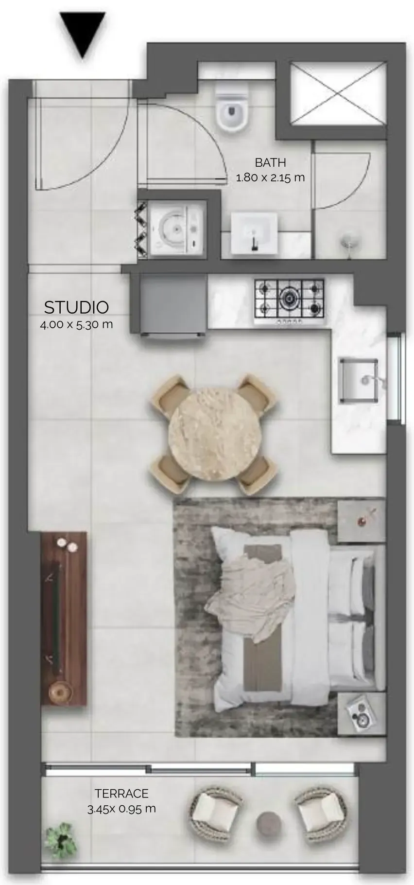 0BR Layout