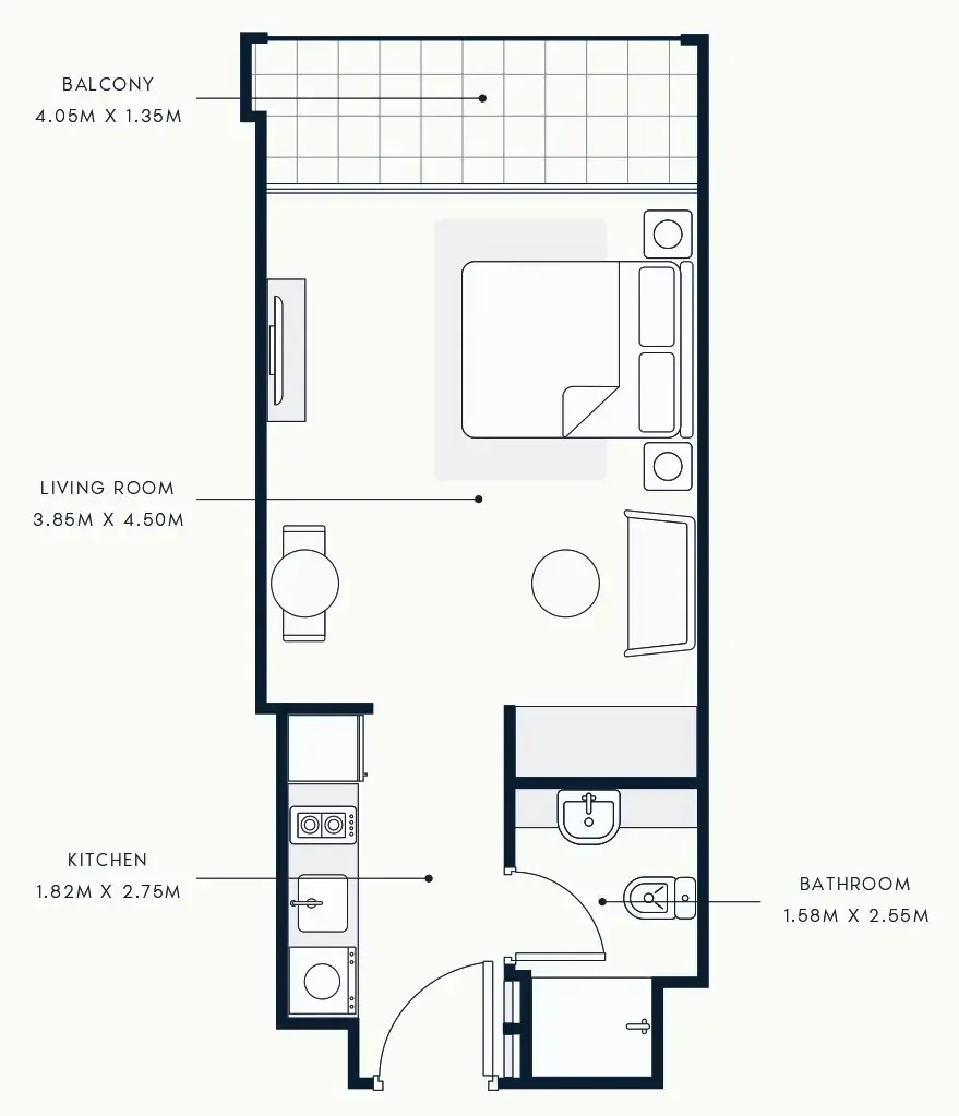 Studio floor plan