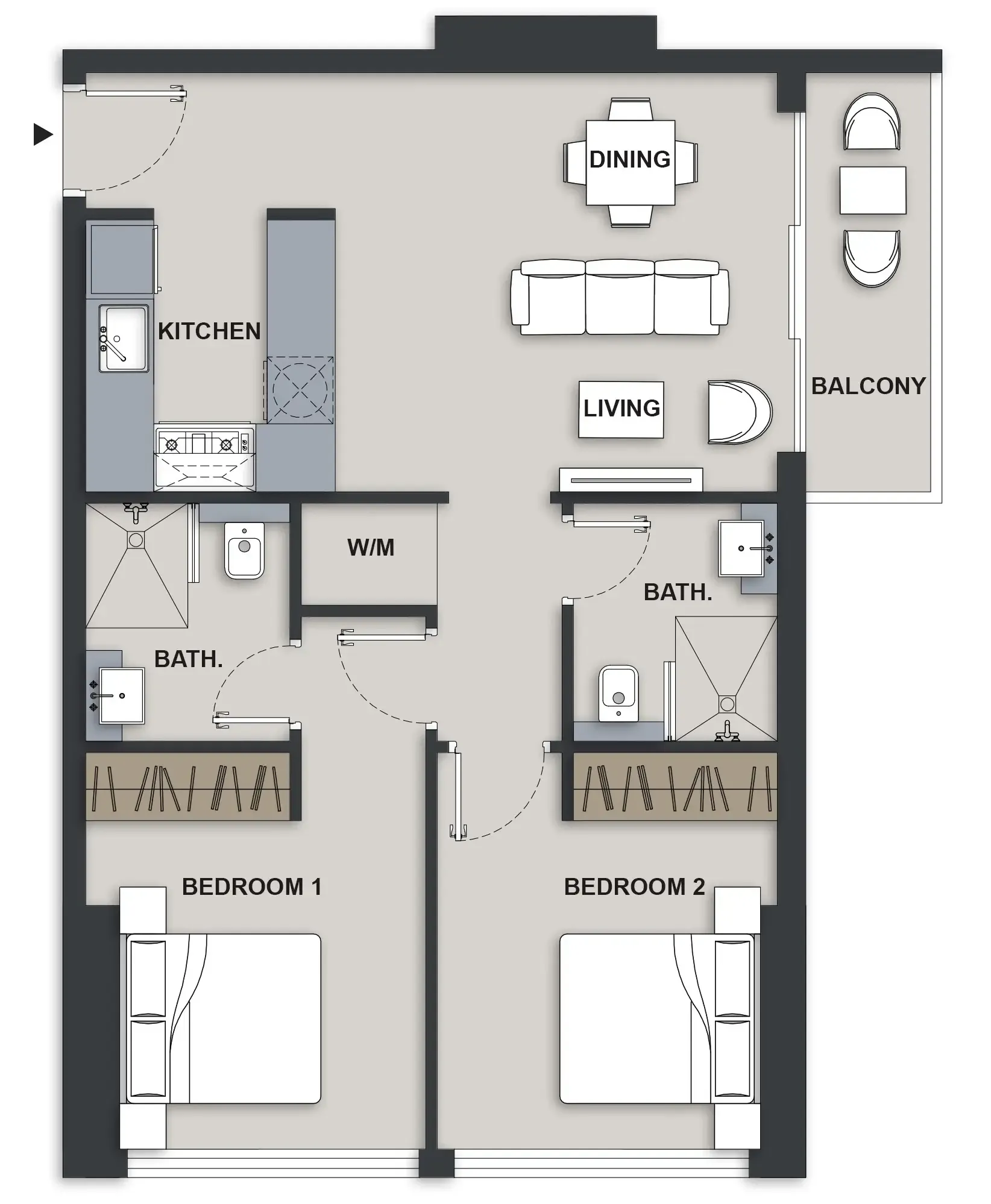 1BR Layout