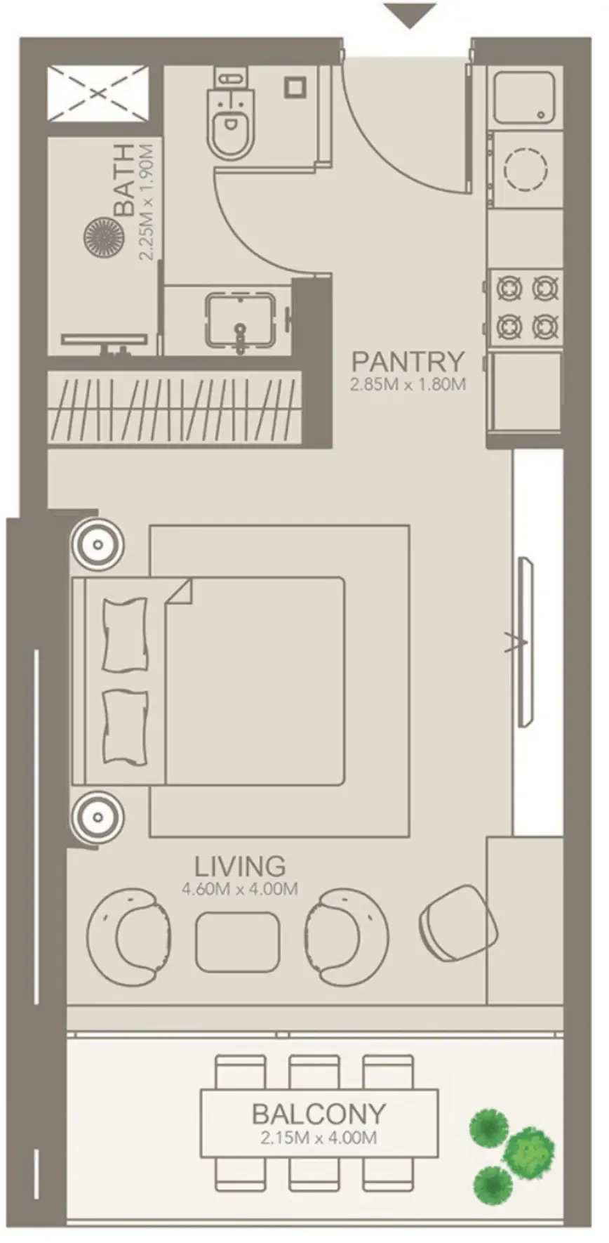 Studio floor plan
