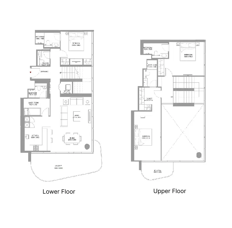3 bedrooms floor plan