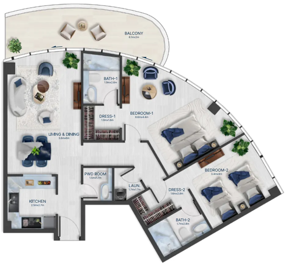 2BR Layout