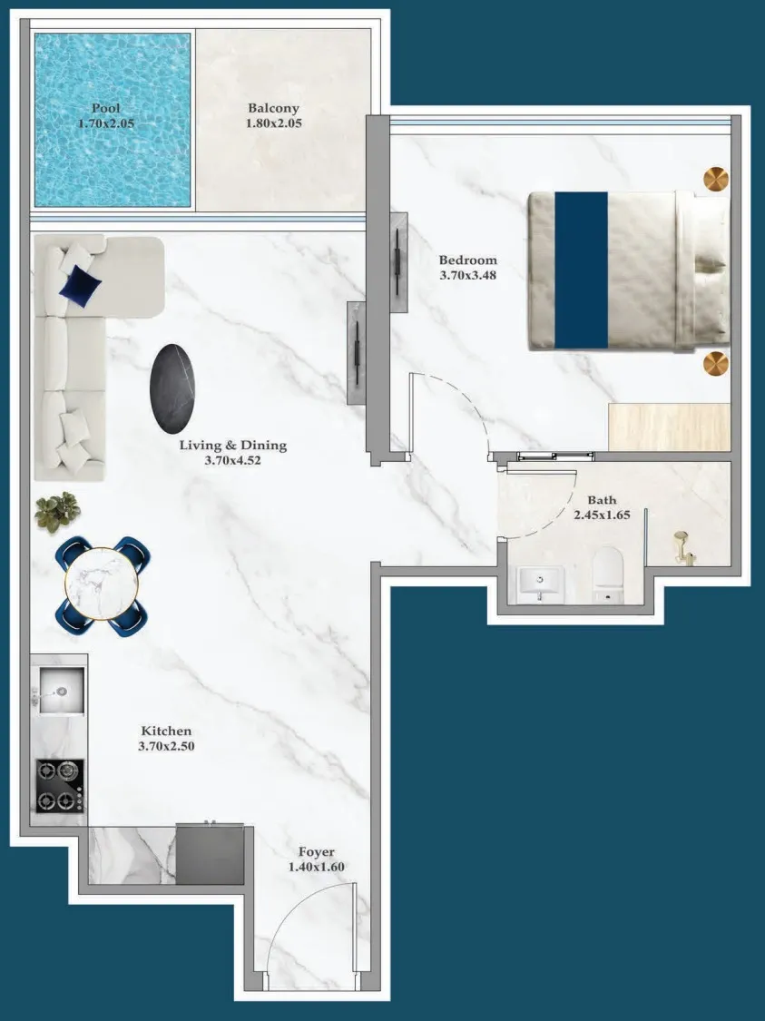 Studio floor plan
