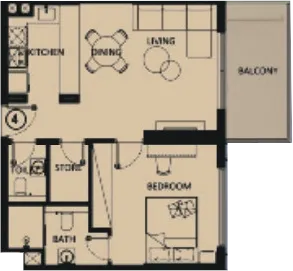 1 bed