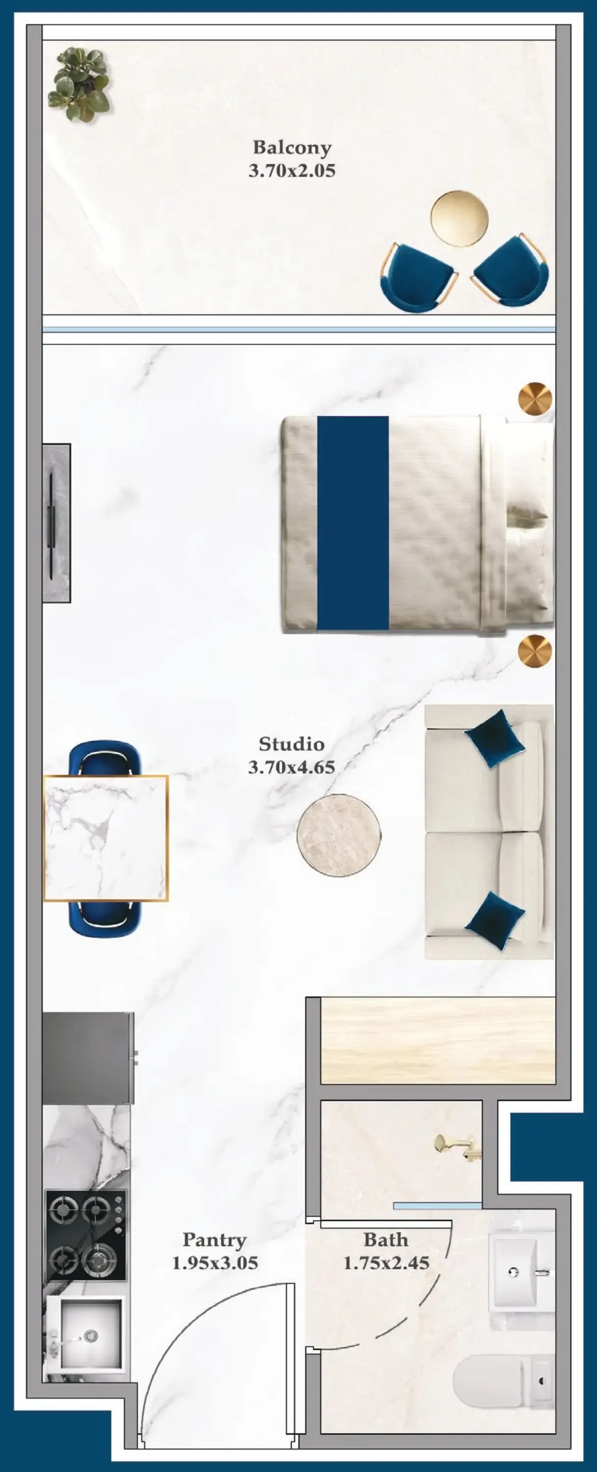 0BR Layout